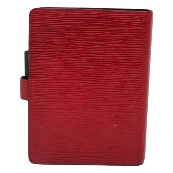 LOUIS VUITTON Epi Agenda MM Day Planner Cover Red LV Auth - Picture 3 of 16